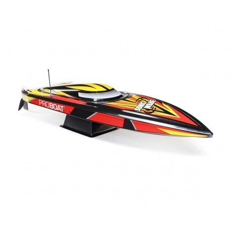 Pro Boat Sonicwake 36" Self-Righting RTR Deep-V Brushless Boat (Black) w/Spektrum SLT3 2.4GHz Radio