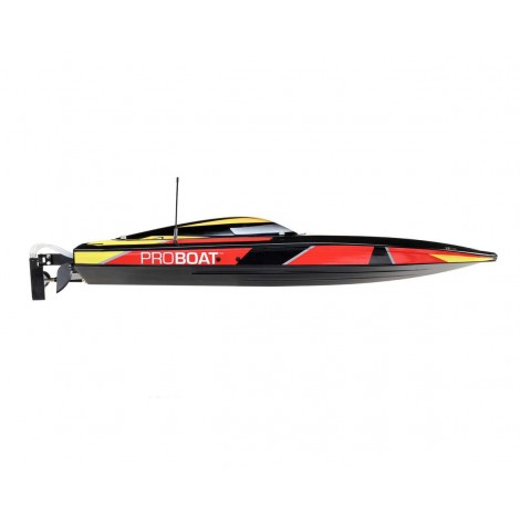 Pro Boat Sonicwake 36" Self-Righting RTR Deep-V Brushless Boat (Black) w/Spektrum SLT3 2.4GHz Radio