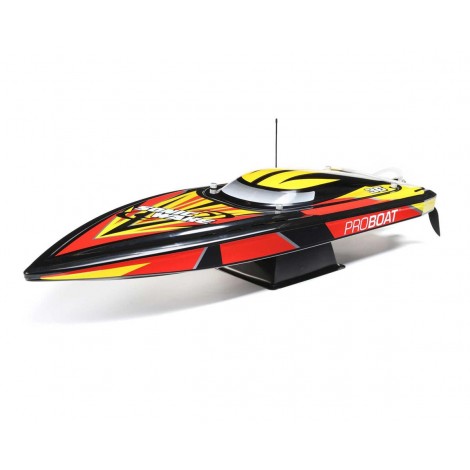 Pro Boat Sonicwake 36" Self-Righting RTR Deep-V Brushless Boat (Black) w/Spektrum SLT3 2.4GHz Radio