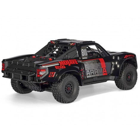 Arrma Mojave 6S EXB RTR Brushless 1/7 4WD Extreme Bash Desert Truck (Black/Red) w/2.4GHz Radio
