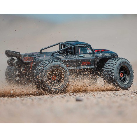 Arrma Outcast 8S BLX EXB Brushless RTR 1/5 4WD Stunt Truck (Black) w/DX3 Radio, Smart ESC & AVC