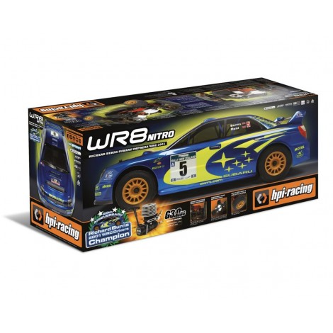 HPI WR8 3.0 WRC 2001 Subaru Impreza 1/8 RTR Nitro Rally Car w/2.4GHz Transmitter