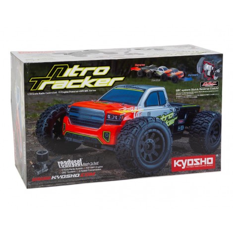 Kyosho Nitro Tracker QRC GP ReadySet 1/10 Monster Truck w/KT-231P 2.4GHz Radio & Engine