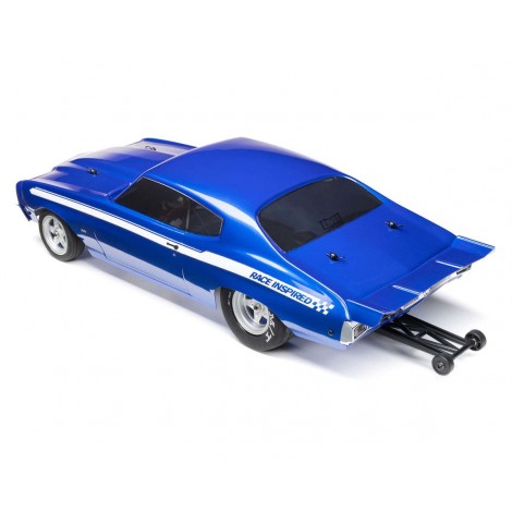 Losi 1/16 1970 Chevelle 2WD RTR Mini No Prep Drag Car (Blue) w/2.4GHz Radio, Battery & Charger