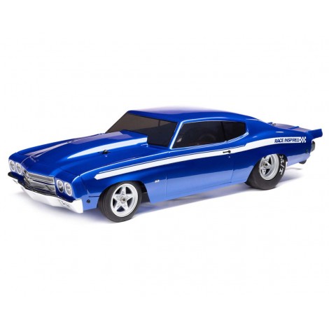 Losi 1/16 1970 Chevelle 2WD RTR Mini No Prep Drag Car (Blue) w/2.4GHz Radio, Battery & Charger