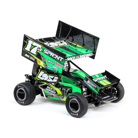 Losi 22S 1/10 Brushless 2WD RTR Sprint Car (Green) w/SLT2 2.4GHz Radio