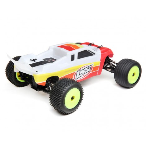 Losi Mini-T 2.0 1/18 RTR 2WD Brushless Stadium Truck (Red) w/2.4GHz Radio, Battery & Charger