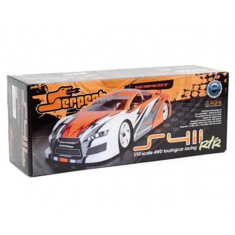 Serpent S411 1/10 RTR 4WD Electric Touring Car w/2.4GHz Radio System