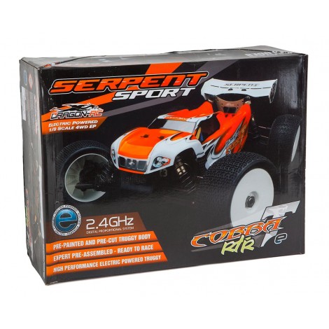 Serpent S811T-E "Cobra E" RTR 1/8 4WD Electric Truggy (Orange) w/2.4GHz Radio