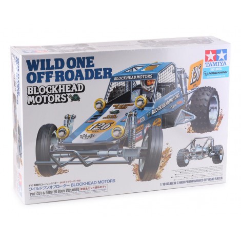 Tamiya Wild One Off-Roader Blockhead Motors 1/10 Off-Road 2WD Buggy Kit (Pre-Painted Body)