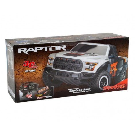 Traxxas 2017 Ford Raptor RTR Slash 1/10 2WD Truck (Fox) w/TQ 2.4GHz Radio, Battery & DC Charger