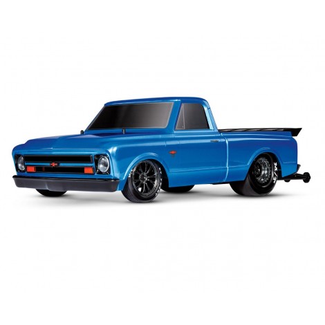 Traxxas Drag Slash 1/10 2WD RTR No Prep Truck w/1967 Chevrolet C10 Body (Blue) TQi 2.4GHz Radio & TSM