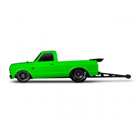 Traxxas Drag Slash 1/10 2WD RTR No Prep Truck w/1967 Chevrolet C10 Body (Green) TQi 2.4GHz Radio & TSM