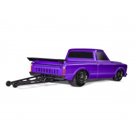 Traxxas Drag Slash 1/10 2WD RTR No Prep Truck w/1967 Chevrolet C10 Body (Purple) TQi 2.4GHz Radio & TSM