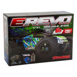 Traxxas E-Revo VXL 2.0 RTR 4WD Electric 6S Monster Truck (Purple) w/VXL-6s ESC & TQi 2.4GHz Radio