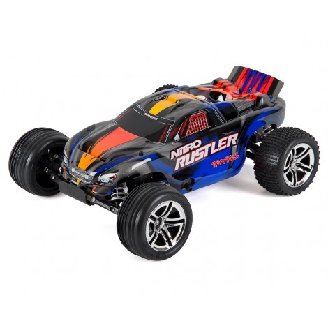 Traxxas Nitro Rustler 1/10 RTR Stadium Truck w/TQi 2.4GHz, TSM, EZ Start, Battery & DC Charger