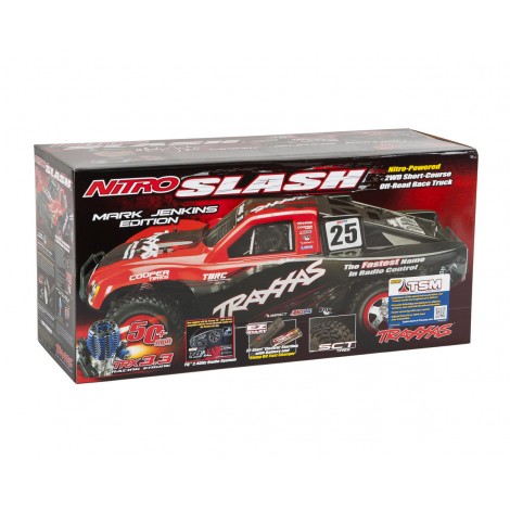 Traxxas Nitro Slash 3.3 1/10 2WD RTR SC Truck w/TQ 2.4GHz Radio, TSM, Battery & DC Charger