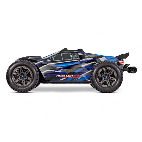 Traxxas Rustler 4X4 Ultimate 1/10 RTR Brushless Stadium Truck (Blue) w/TQi 2.4GHz Radio & Link Module