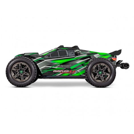 Traxxas Rustler 4x4 Ultimate 1/10 RTR Brushless Stadium Truck (Green) w/TQi 2.4GHz Radio & Link Module