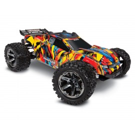 Traxxas Rustler 4X4 VXL Brushless RTR 1/10 4WD Stadium Truck (Solar Flare) w/TQi 2.4GHz Radio & TSM