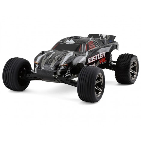 Traxxas Rustler VXL Brushless 1/10 RTR Stadium Truck (Black) w/Magnum 272R, TQi 2.4GHz Radio & TSM