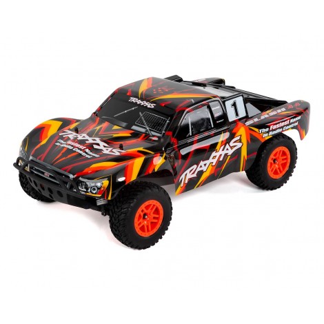 Traxxas Slash 4X4 RTR 4WD Brushed Short Course Truck (Orange) w/TQ 2.4GHz Radio, Battery & DC Charger