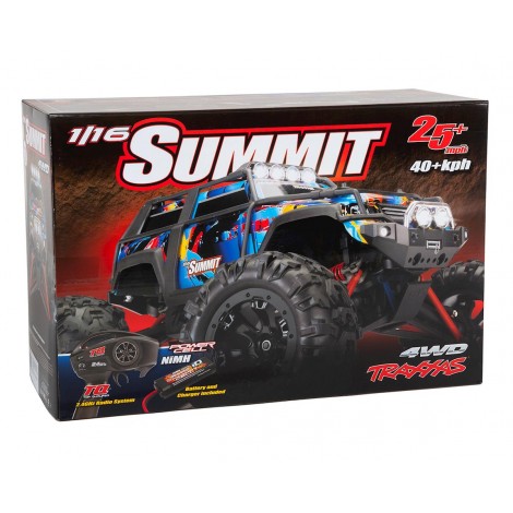 Traxxas Summit 1/16 4WD RTR Monster Truck (Rock n Roll) w/TQ 2.4GHz, Battery, Charger & LEDs