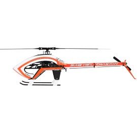 SAB Goblin Raw 580 Electric Helicopter Kit (Orange/White) w/Main & Tail Blades