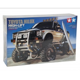 Tamiya Toyota Hilux High-Lift Electric 4X4 Scale Truck Kit w/3-Speed & Surfboard