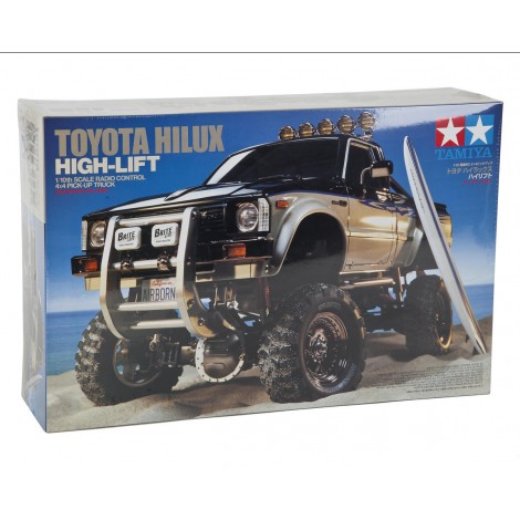 Tamiya Toyota Hilux High-Lift Electric 4X4 Scale Truck Kit w/3-Speed & Surfboard