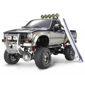 Tamiya Toyota Hilux High-Lift Electric 4X4 Scale Truck Kit w/3-Speed & Surfboard