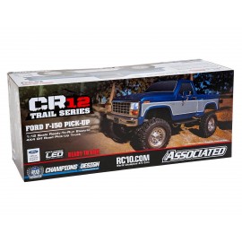 Team Associated CR12 Ford F-150 Truck RTR 1/12 4WD Rock Crawler (Blue) w/2.4GHz Radio, Battery & Charger