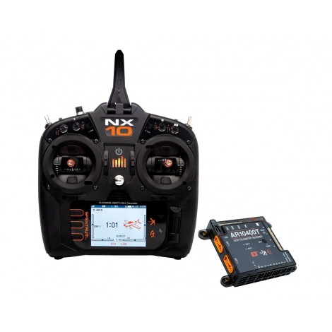 Spektrum RC NX10 10-Channel DSMX Transmitter w/AR10400T PowerSafe Receiver